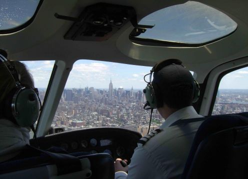 Vuelo en helicóptero por Manhattan, Nueva York. New York, NY, ESTADOS UNIDOS